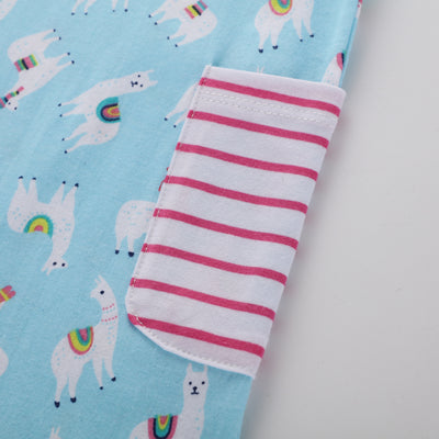 Vestido Infantil de Manga Larga con Diseños Animados - Image 4