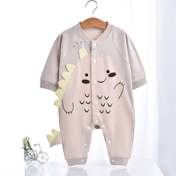 Enterizo de Algodón con Estampado de Dinosaurio