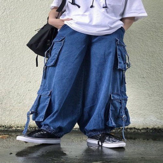 Jeans Jogger con Cordón y Bolsillos Cargo - Estilo Relajado que Estiliza - Image 6