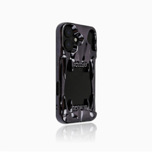 Funda para Celular Calavera Tigre Plateada con Electroplating Hueco - Image 2