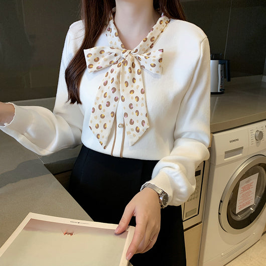 Suéter Fino Tejido Estilo Occidental para Mujer - Blusa Básica de Manga Larga - Image 9