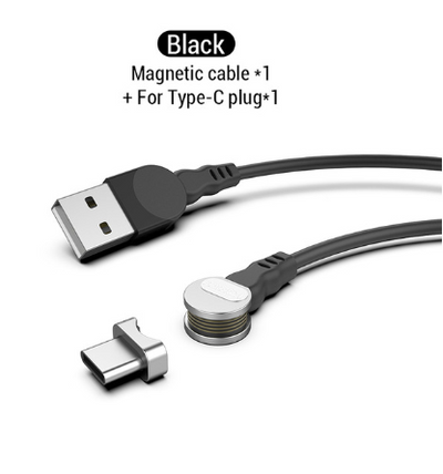 Cable de Carga Magnético Rotativo 3 en 1 - Compatible con Android, iPhone y USB-C - Image 5