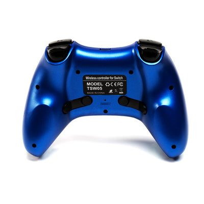 Dark gray wireless gamepad with black buttons, red analog stick accents, and a D-pad, for multi-platform gaming. - Image 3