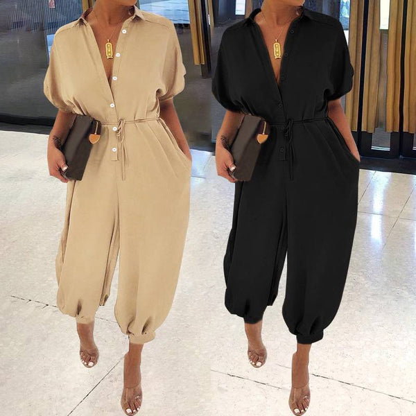 Jumpsuit Retro con Botones - Estilo Vintage Moderno