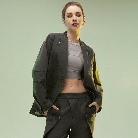 Traje Casual Minimalista Hombre con Botón Magnético