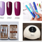 Kit Completo de Manicura Profesional: Pegamento para Uñas + Herramienta Pulidora Hexagonal + Cortauñas de Acero Inoxidable + Lámpara UV