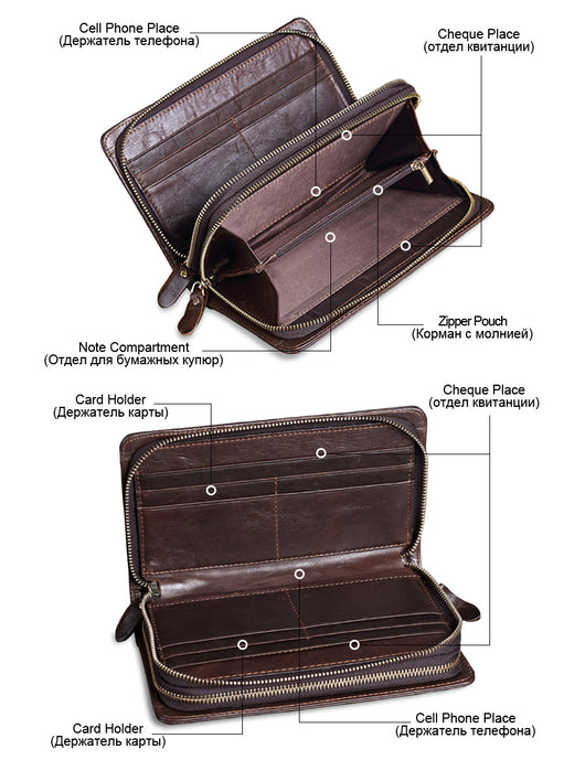 Billetera Ejecutiva de Cuero para Hombre con Bolsillo Frontal - Image 2