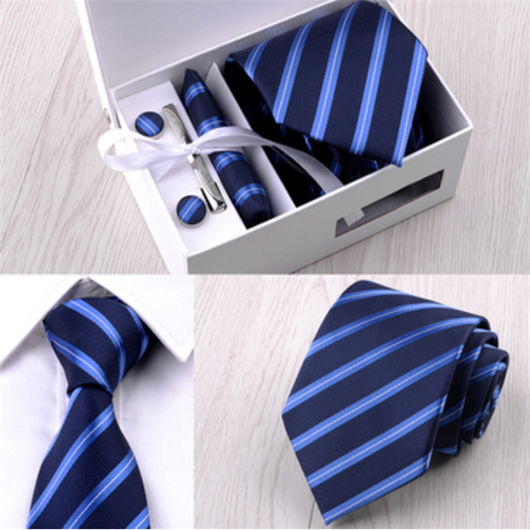 Corbata Rayada 8cm en Caja de Regalo Premium - Image 30
