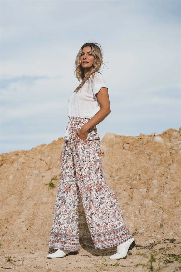 Pantalones Anchos con Estampado - Comodidad y Estilo Versátil