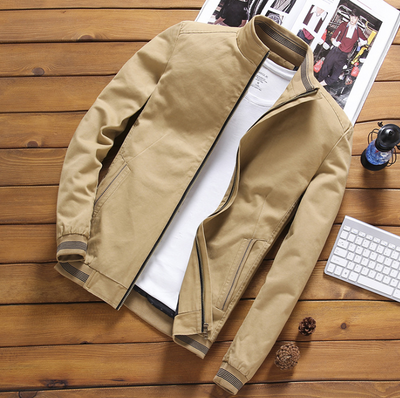 Chaqueta de Algodón Ligera para Hombre con Cuello Clásico - Image 8