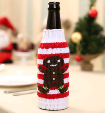 Juego de Botellas Decorativas Navideñas para Vino y Champagne - Image 19