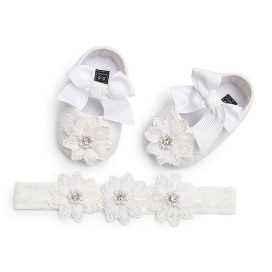 Zapatos de Bebé Princesa con Encaje - Suela Suave para Primeros Pasos - Image 2