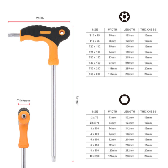 Set de 8 Destornilladores Torx Profesionales