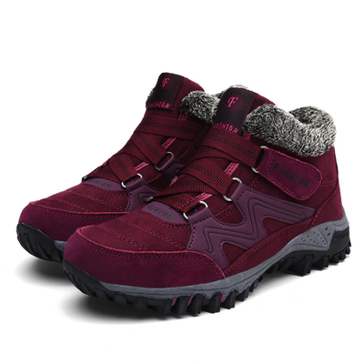 Zapatos de Algodón para Mujer con Forro de Terciopelo Cálido para la Nieve