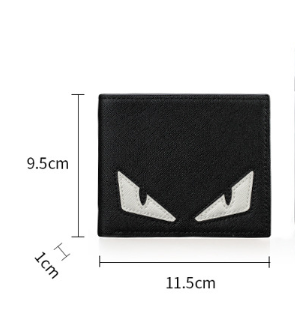 Billetera Corta para Hombre con Diseño de Punto de Cruz - Image 2
