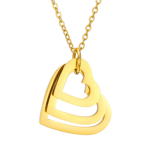 Collar Corazón de Melocotón Hueco en Acero Inoxidable Personalizado - Image 11