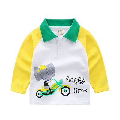 Polo de Manga Larga para Niños - Camiseta Otoñal Clásica - Image 10