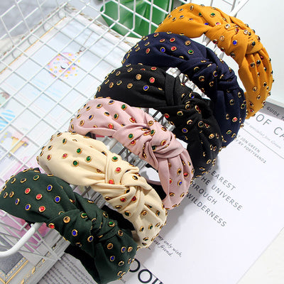 Diadema con Cristales Brillantes y Efecto Destello de Color