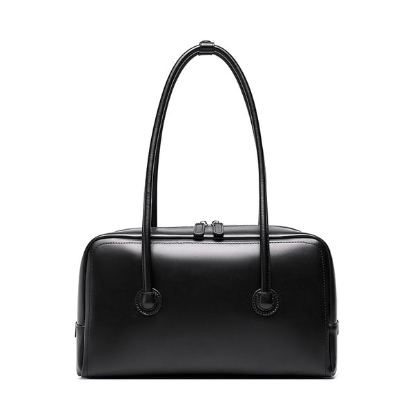 Bolso Boston de Cuero Genuino para Mujer - Portátil y Elegante - Image 7