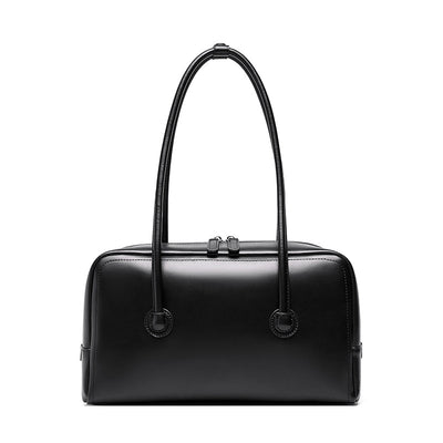 Bolso Boston de Cuero Genuino para Mujer - Portátil y Elegante - Image 7