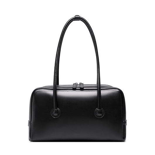 Bolso Boston de Cuero Genuino para Mujer - Portátil y Elegante - Image 7