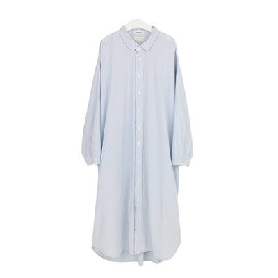 Vestido Camisero Largo de Solapa Minimalista para Oficina - Image 10