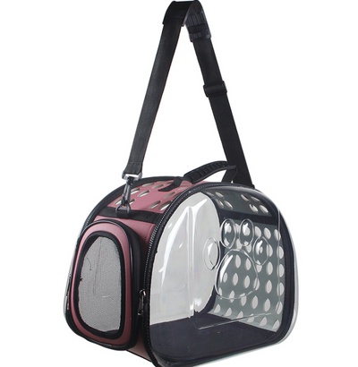 Mochila Transportadora Transparente para Gatos y Perros - Plegable y Respirable - Image 5