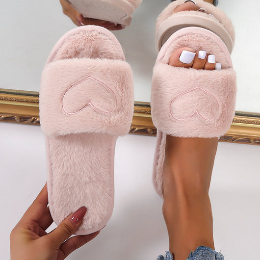 Pantuflas Cálidas de Fondo Plano y Color Sólido para Mujer - Image 5