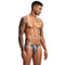 Panties Brillantes de Cintura Baja con Estampado Serpiente