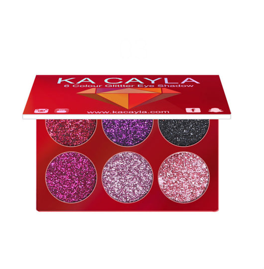 Paleta de Sombras de Ojos con Lentejuelas de Diamante - 6 Colores - Image 4