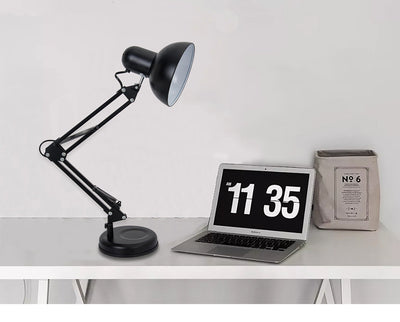 Lámpara de Escritorio LED Articulada con Brazo Largo y Clip