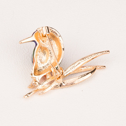 Broche de Cristal Pájaro Carpintero Hecho a Mano - Image 4