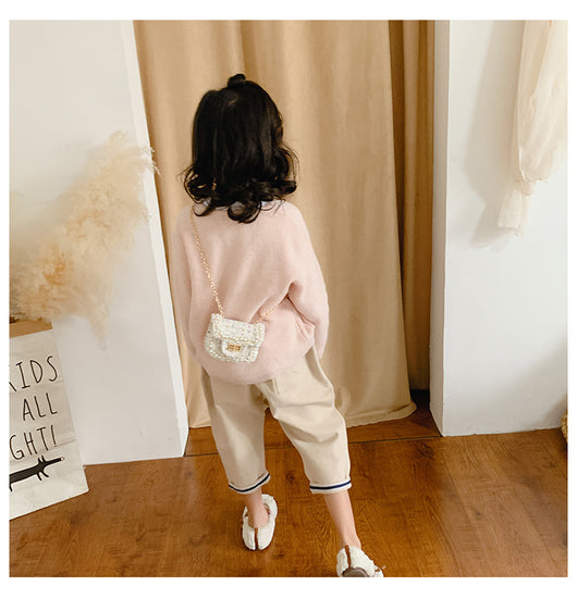 Bolso Crossbody Infantil con Cadena Diamantada - Image 25