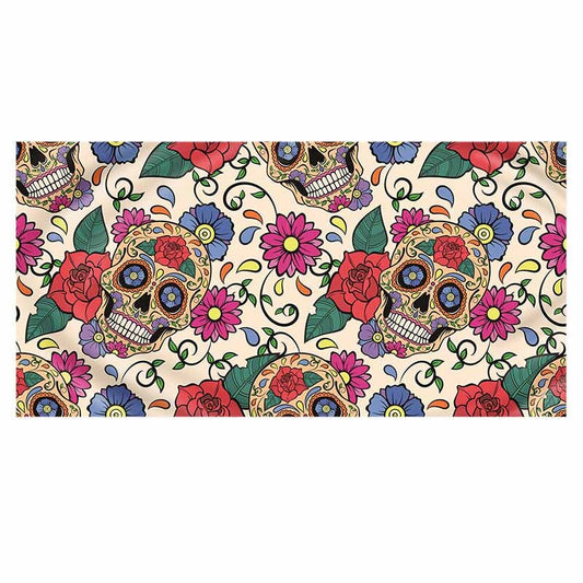 Toalla de Playa con Estampado de Calavera