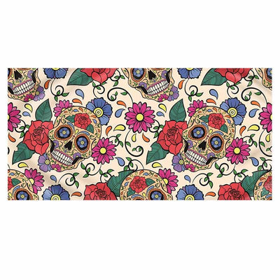 Toalla de Playa con Estampado de Calavera