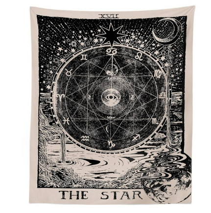 Tapiz de Astrología Sol Luna Estrellas para Decoración del Hogar - Image 4
