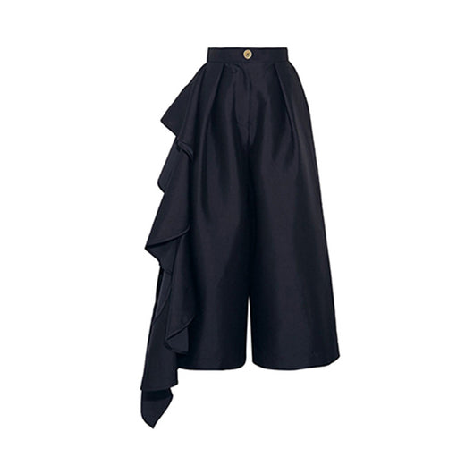 Pantalones Cropped de Corte Irregular
