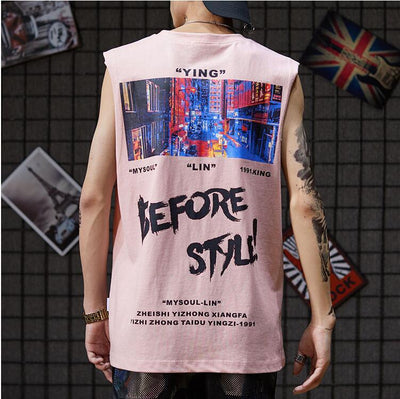 Camiseta sin Mangas de Algodón para Hombre - Image 2