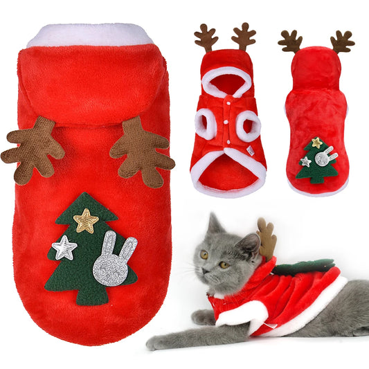 Disfraz de Papá Noel para Perros Pequeños - Ropa Navideña - Image 2