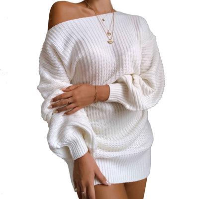 Vestido de Lana Tejida con Mangas Farol - Image 15
