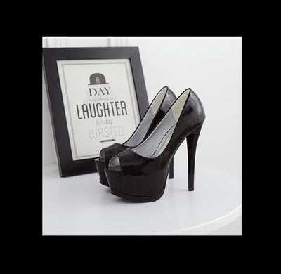 Zapatos de Tacón Alto 15cm Charol Brillante - Estilo Nocturno Elegante para Mujer - Image 3