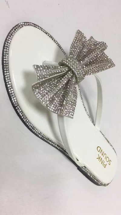 Sandalias Planas con Diamantes - Image 2