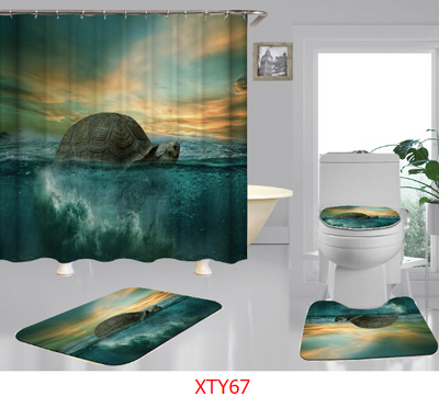 Cortina de Baño con Impresión Digital Océano - Image 8