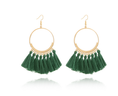 Aretes Colgantes Circulares Elegantes - Image 7