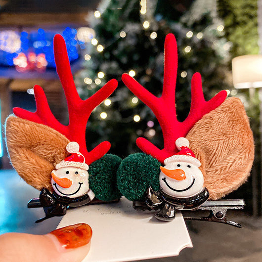 Pinzas Navideñas Decorativas - Clips Festivos de Pato, Muñeco de Nieve y Astas - Image 2