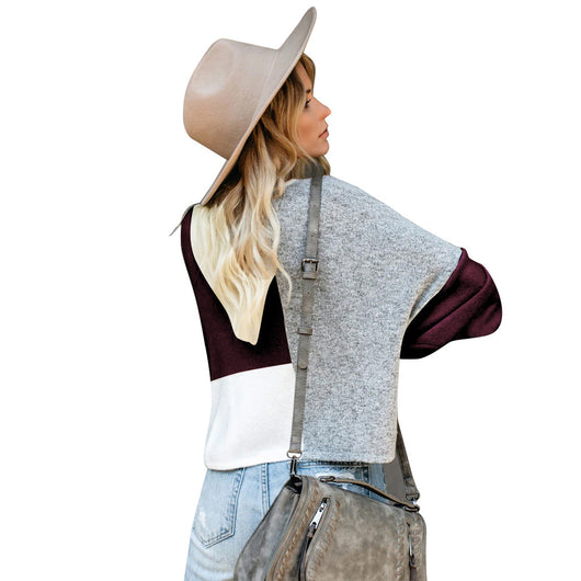 Blusa Suelta con Costuras Contrastantes - Image 4