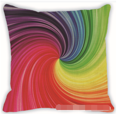 Funda de almohada lino con patrón geométrico colorido para sofá y auto - Image 5