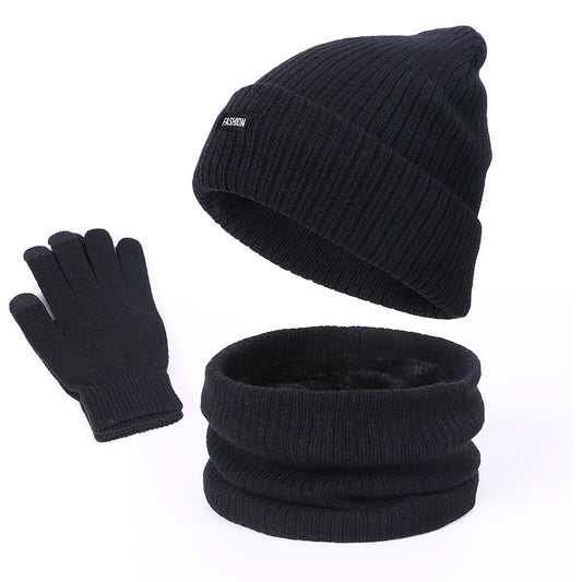 Conjunto de Abrigo: Gorro, Bufanda y Guantes en Lana Térmica