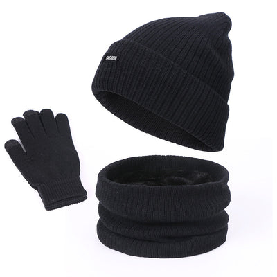 Conjunto de Abrigo: Gorro, Bufanda y Guantes en Lana Térmica