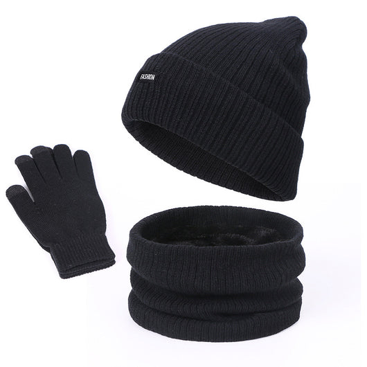 Conjunto de Abrigo: Gorro, Bufanda y Guantes en Lana Térmica